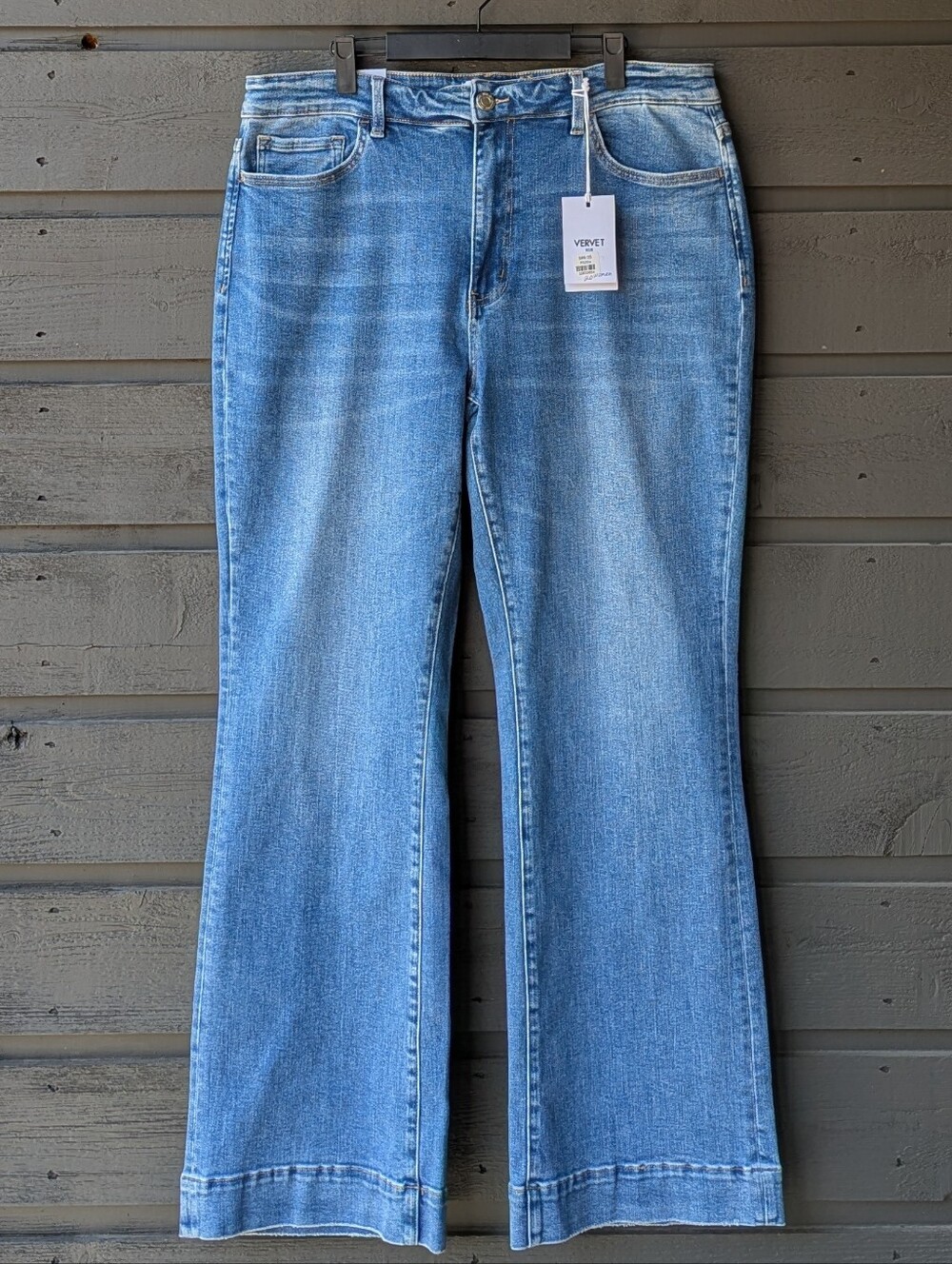 NWT Vervet Blue Bella High Rise Flare Stretch Jean Size 20W